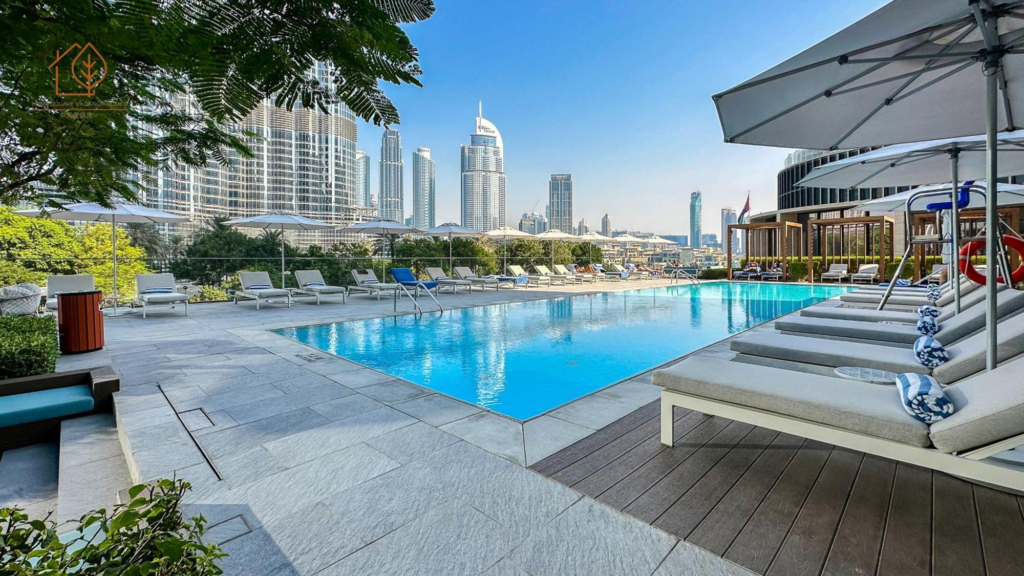 High-End 2-Bed Home Next To Burj Khalifa 195Aot2-2 Dubái Exterior foto